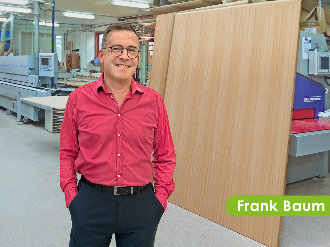 Frank Baum in der Werkstatt von Baum & Söhne