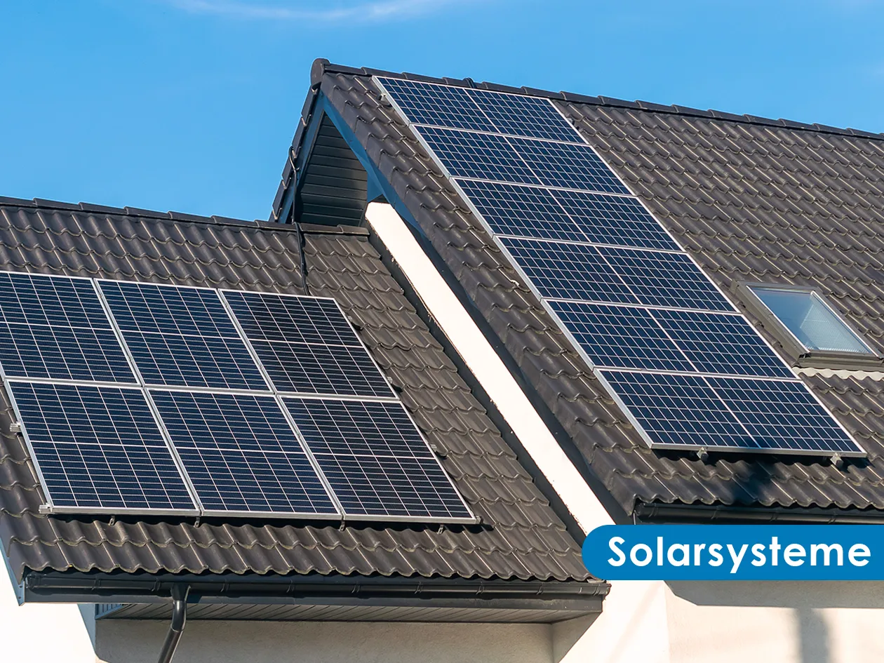 Solaranlage auf einem Hausdach